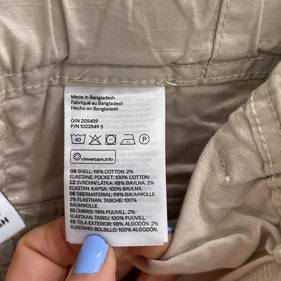 H and M cargo pants with elastic bottom NWOT - Picture 8 of 10